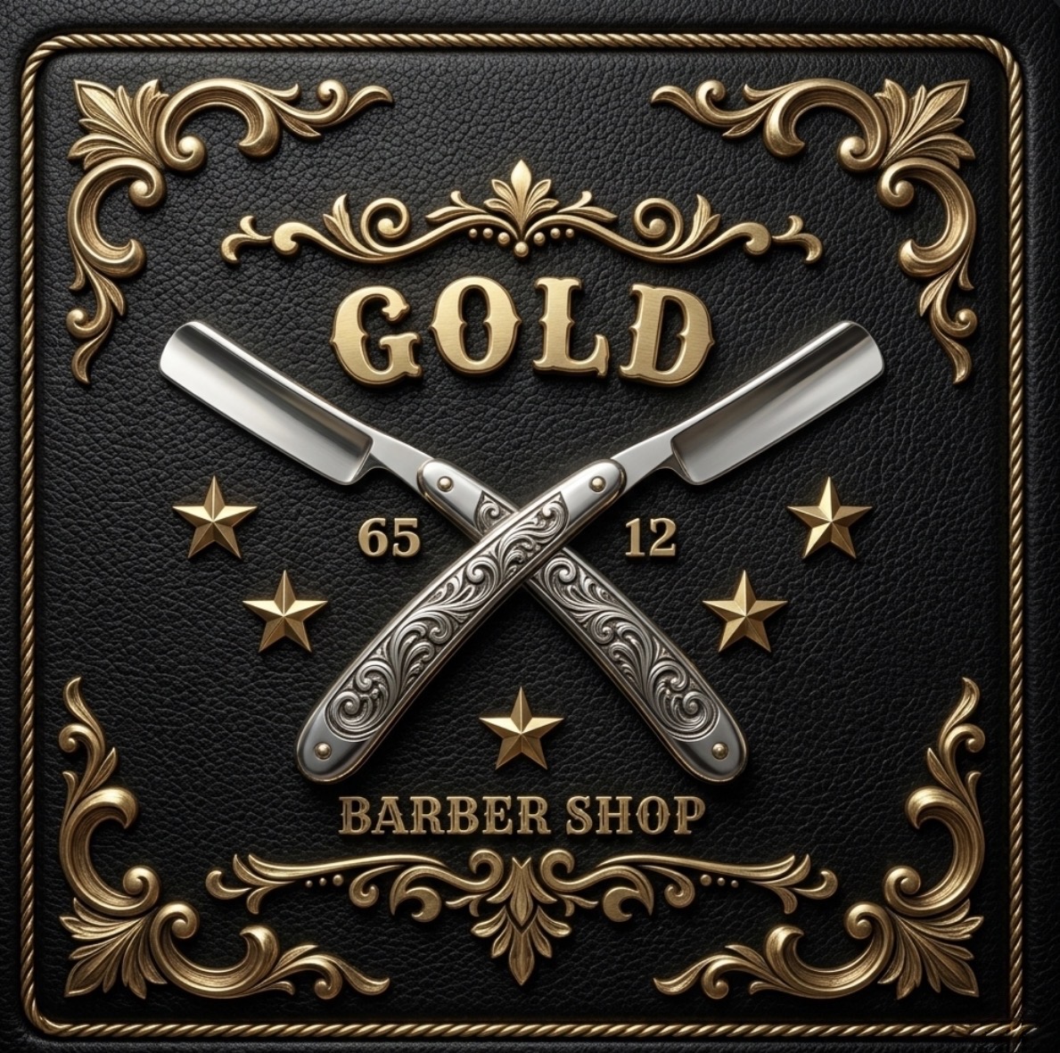 Gold Barber Shop logo